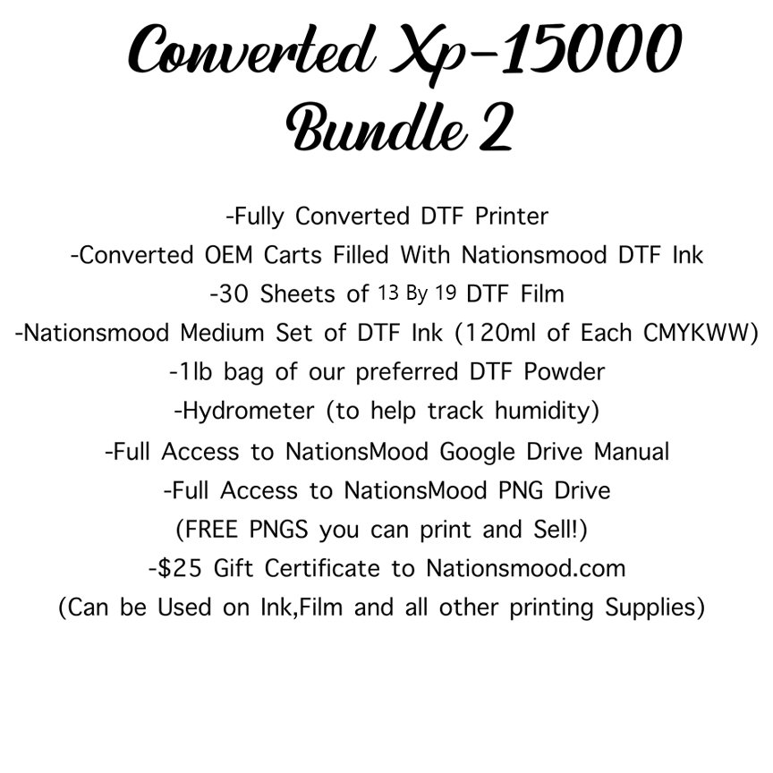 Converted Xp-15000 Dtf Printer, Direct-To-Transfer Printer, Converted Printer, dtf Transfer Printer, XP-15000
