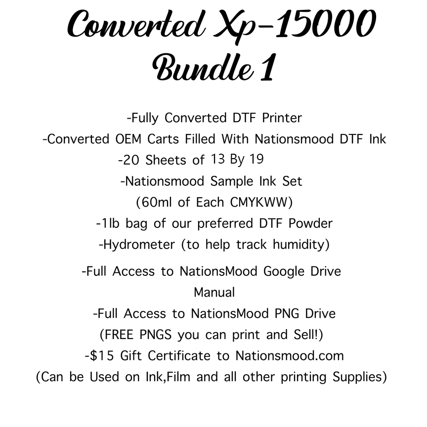 Converted Xp-15000 Dtf Printer, Direct-To-Transfer Printer, Converted Printer, dtf Transfer Printer, XP-15000