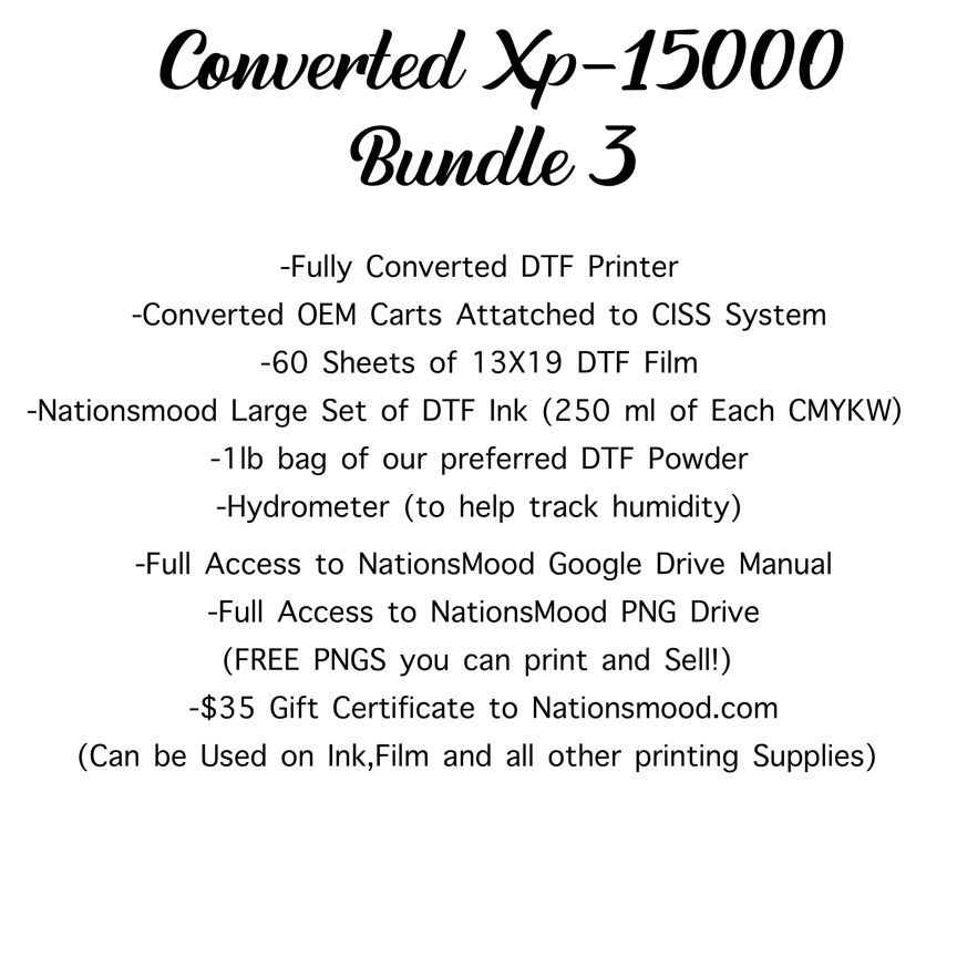 Converted Xp-15000 Dtf Printer, Direct-To-Transfer Printer, Converted Printer, dtf Transfer Printer, XP-15000