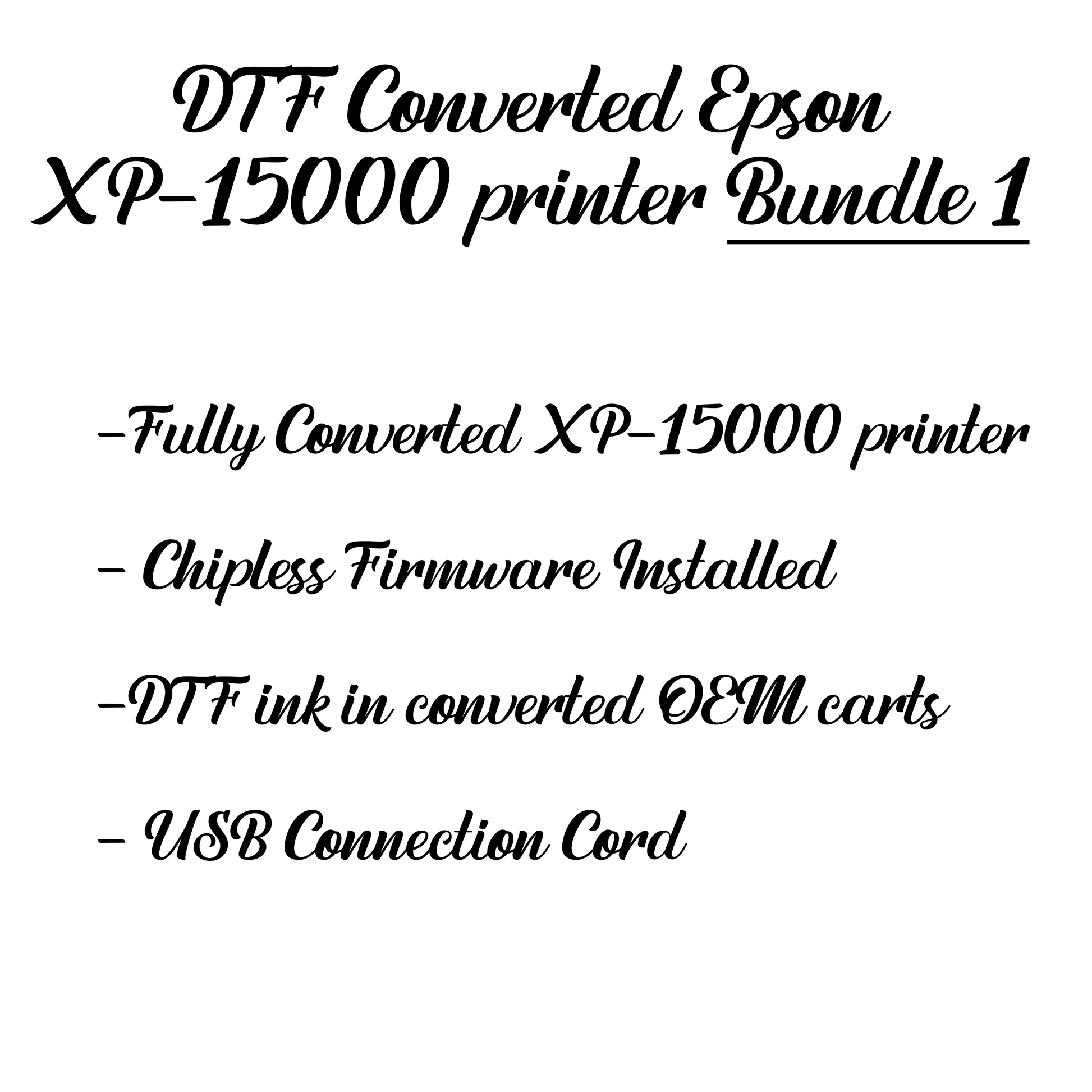 DTF Converted Epson XP-15000 Printer, Direct to Film Printer, DTF Bundle,  Dtf Starter, 2 Yrs Experience, Fb Group Support,  Channel 