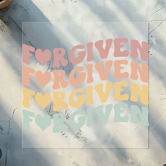 Forgiven DTF Print 11 Inches Wide