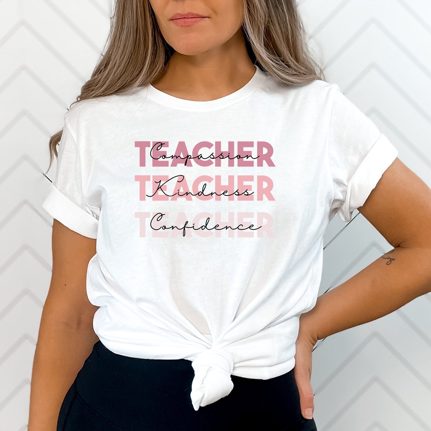 Ombre Teacher Teacher Teacher T-Shirt